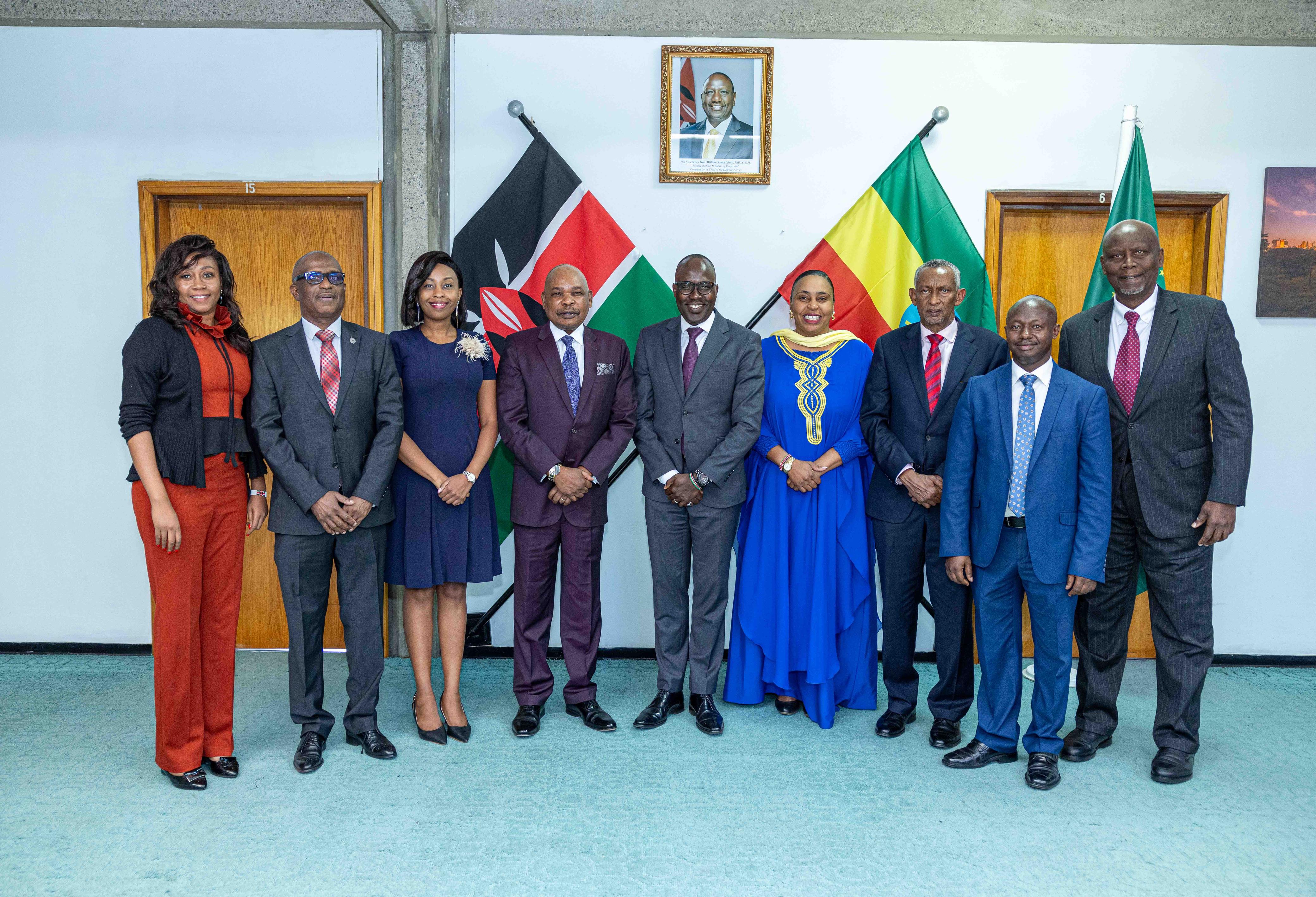 Foreign Affairs Principal Secretary Dr. Korir Sing’Oei meets Kenya's AUC Candidate Dr. Raila Odinga campaign team. 