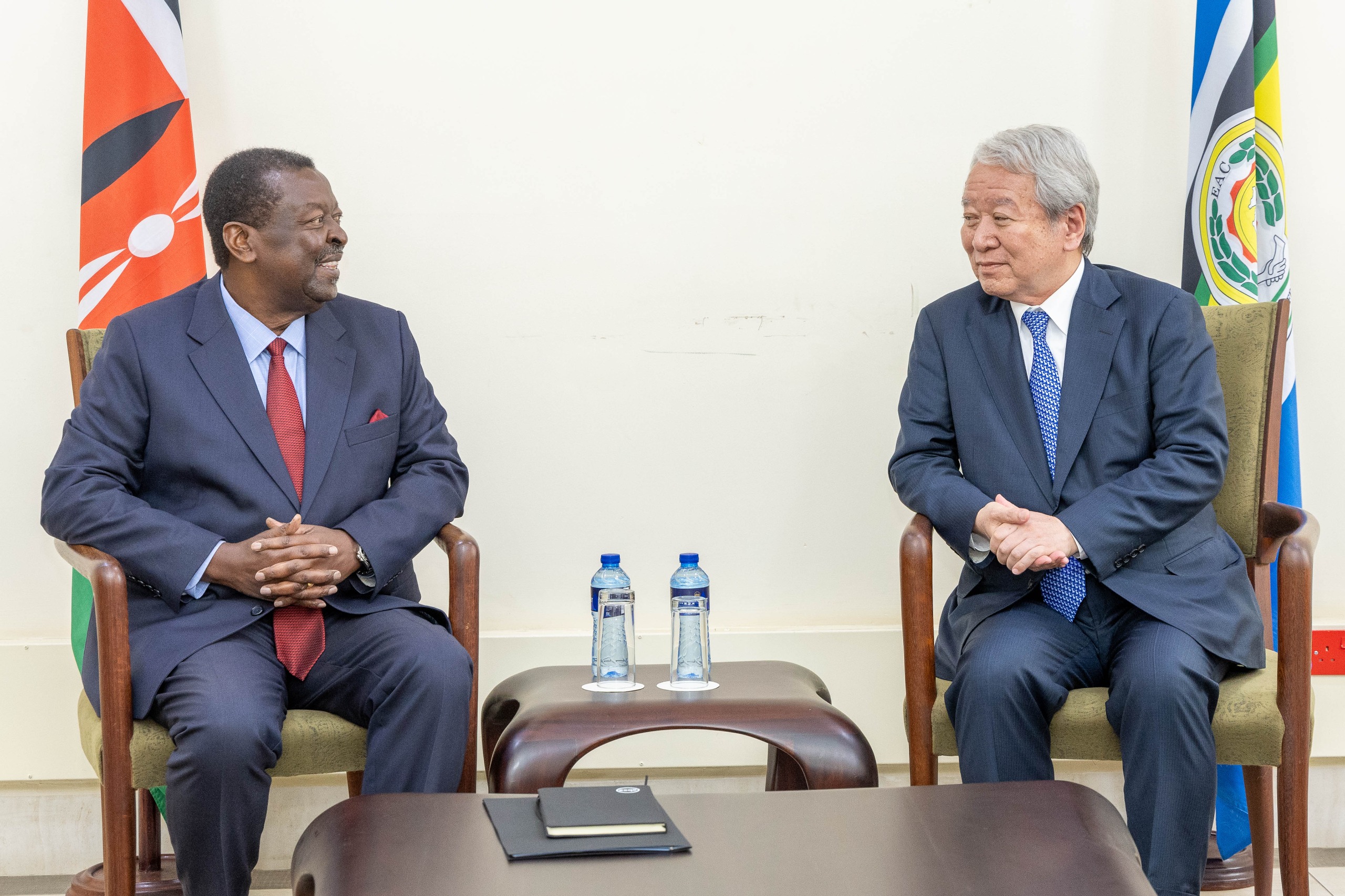 Dr. Musalia Mudavadi and Dr. Tanaka Akihiko, President of the Japan International Cooperation Agency (JICA).