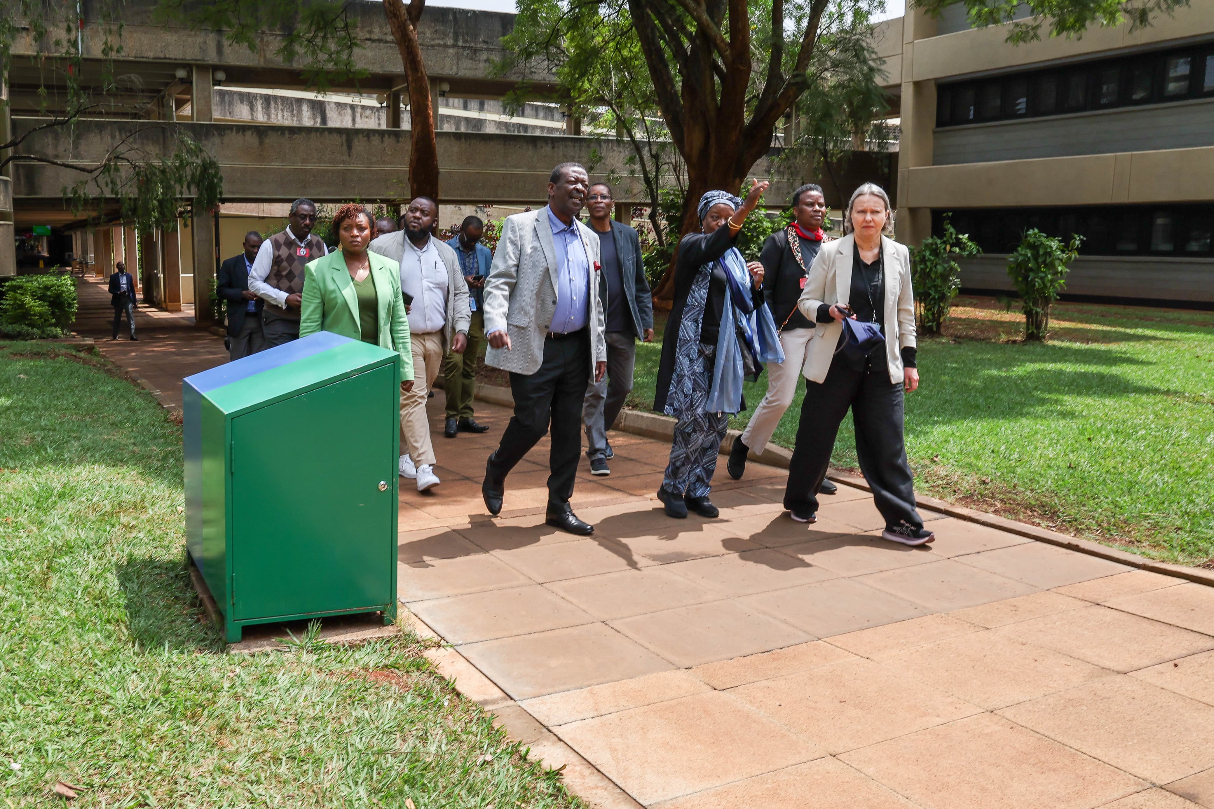 PCS tours UNON Complex