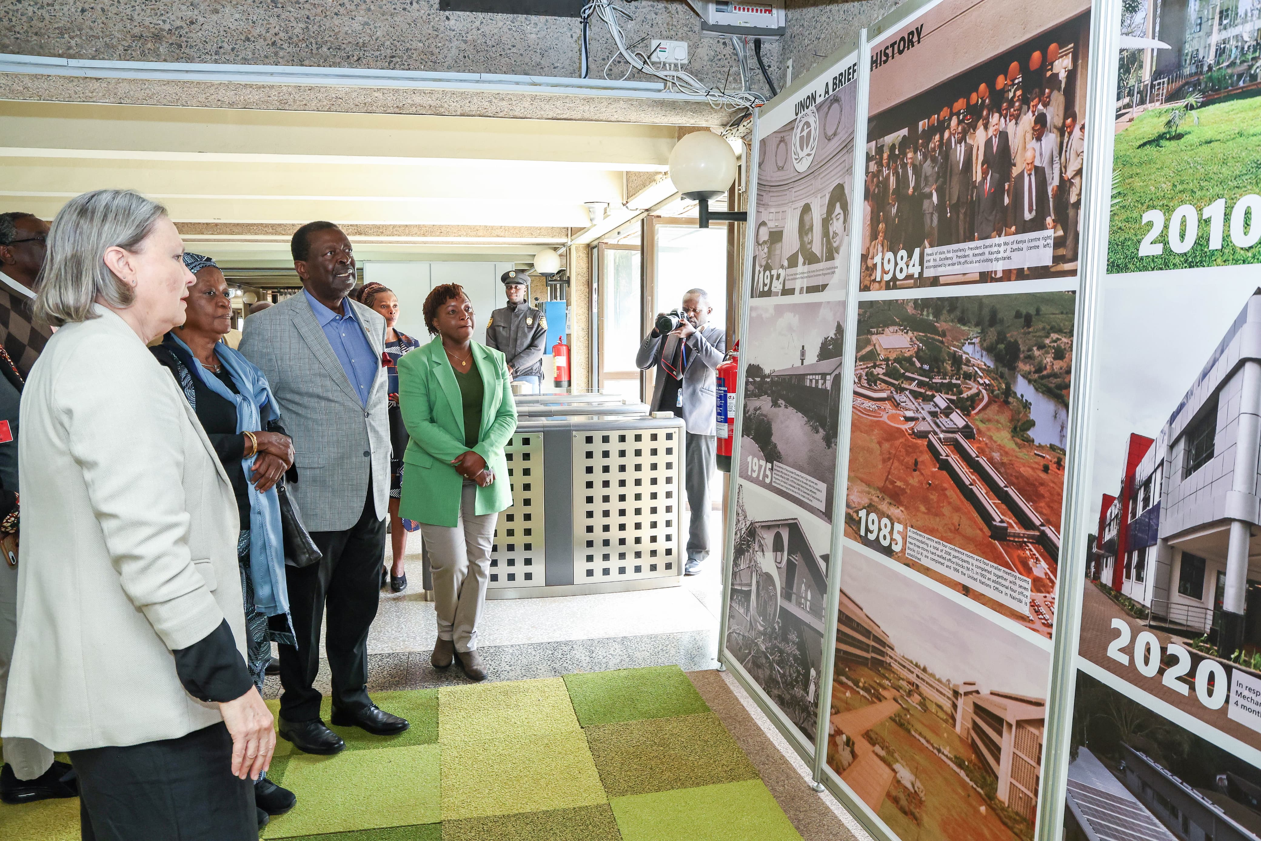 PCS tours UNON Complex