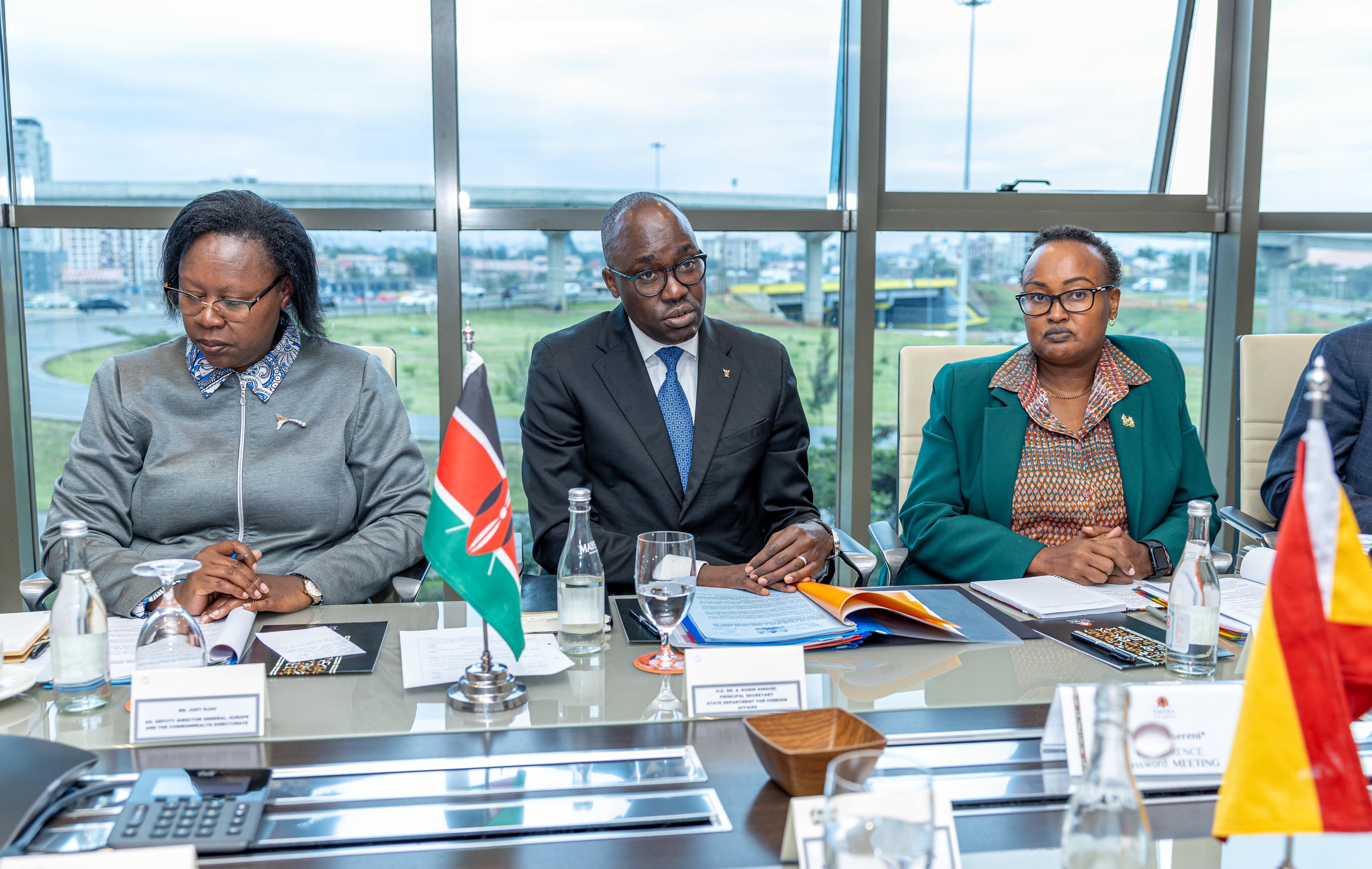 Kenya delegation during the political consultations