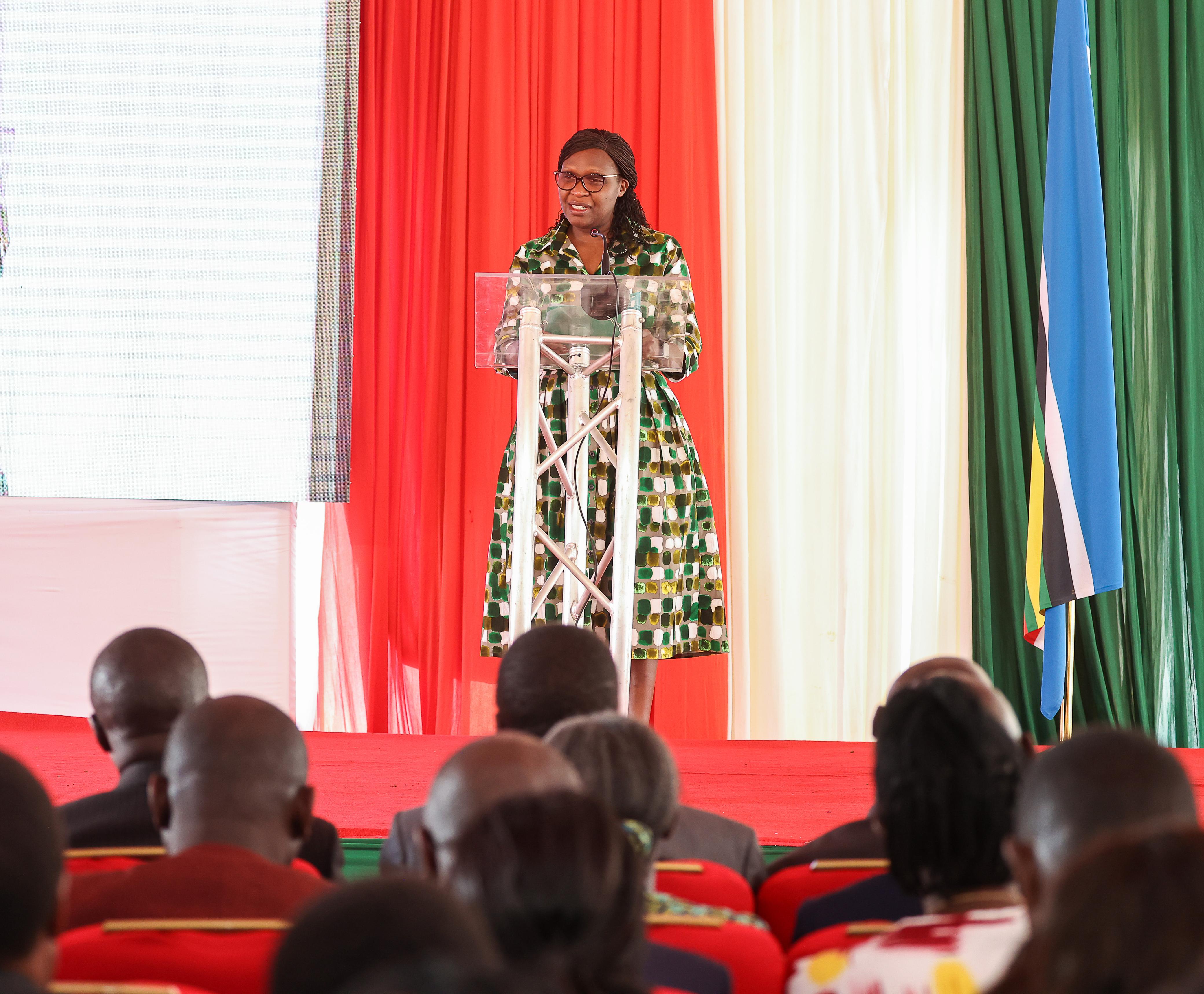 Kenya’s Permanent Representative to UN-Habitat, Ambassador Grace Okara making her remarks