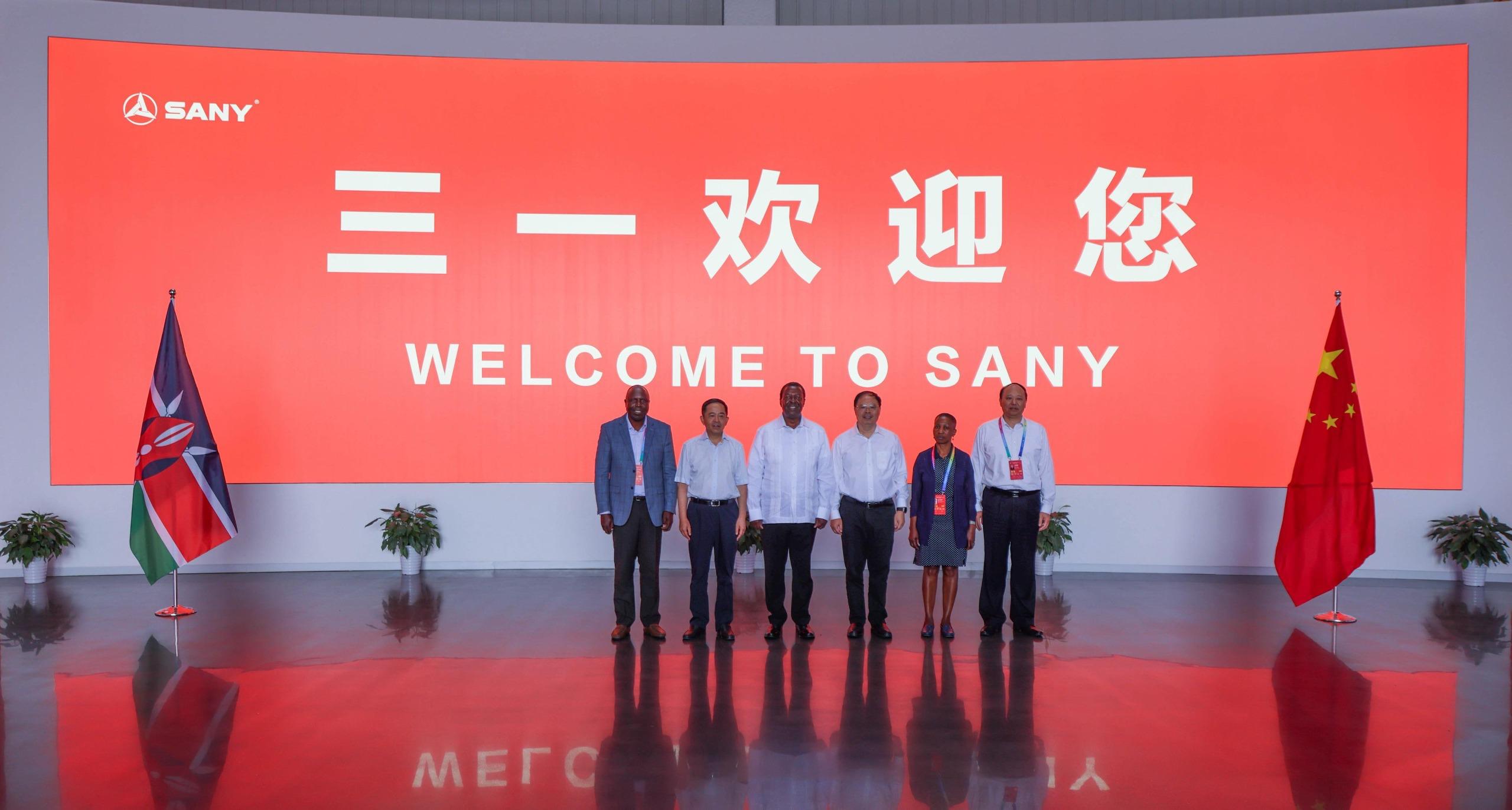 PCS Mudavadi with with executives from SANY Silicon Energy