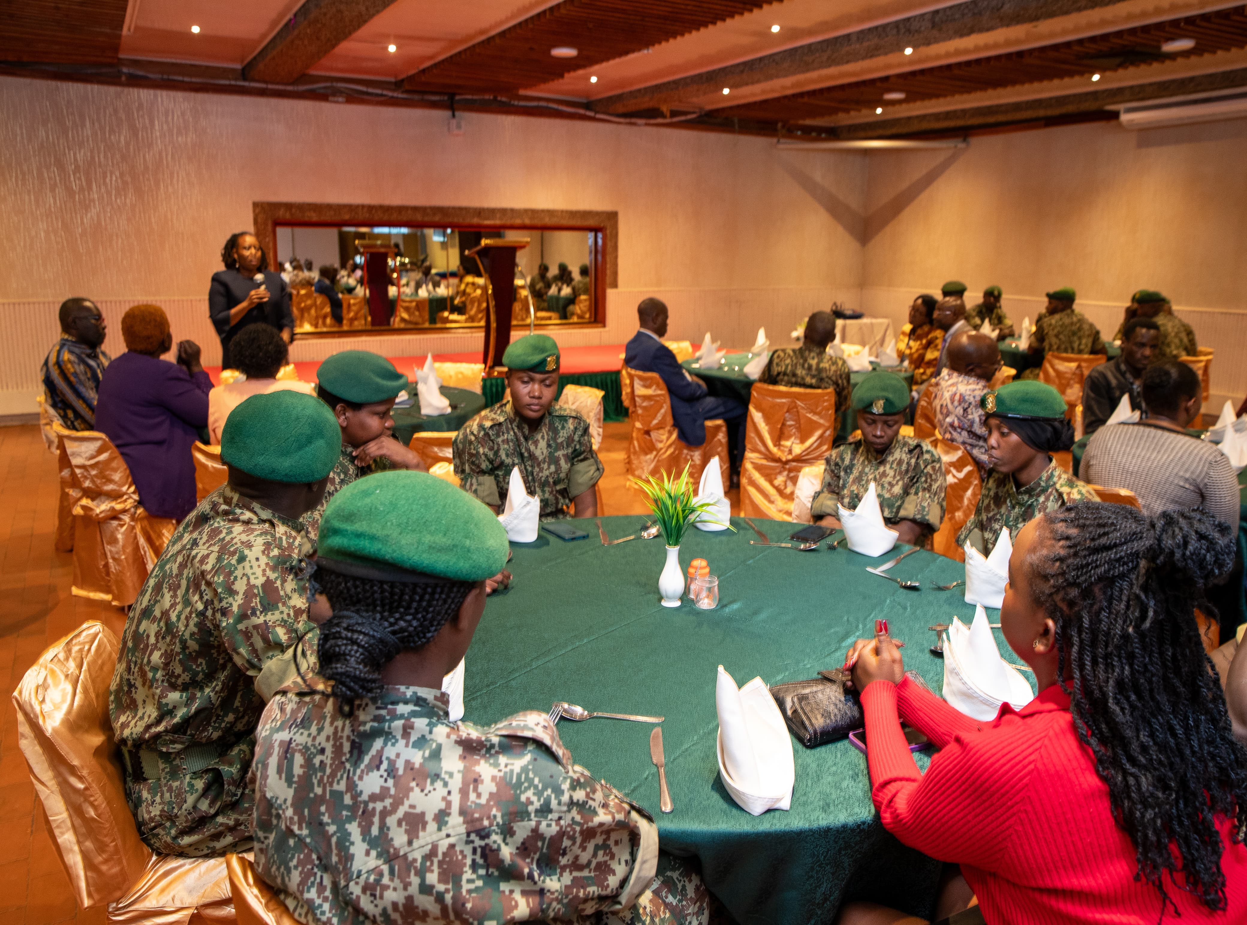 Members at the special luncheon to honour the outstanding efforts of the records management staff and the National Youth Service (NYS) officers