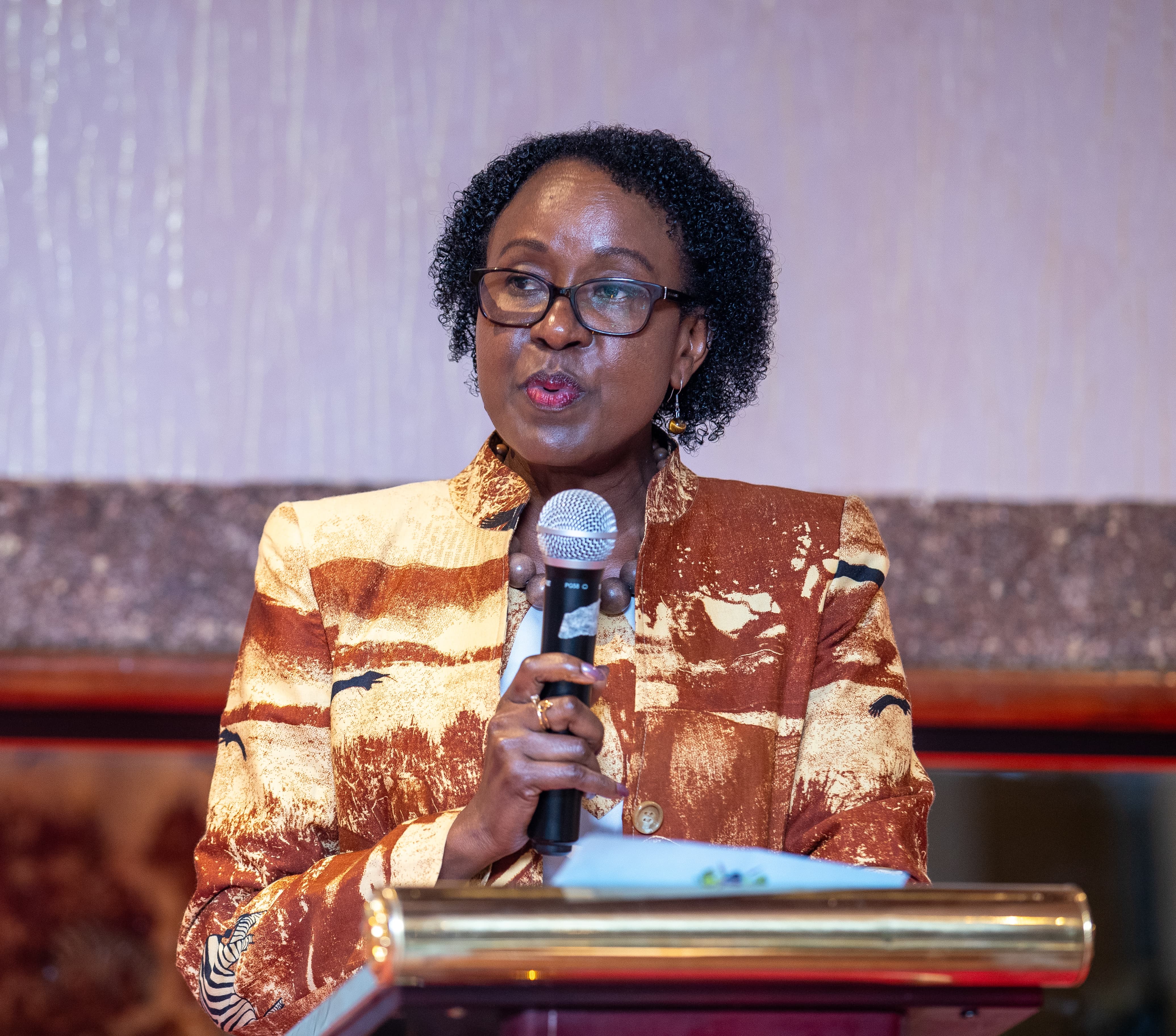 Ag. Director General, Political and Diplomatic Affairs, Amb. Lucy Kiruthu makes her remarks