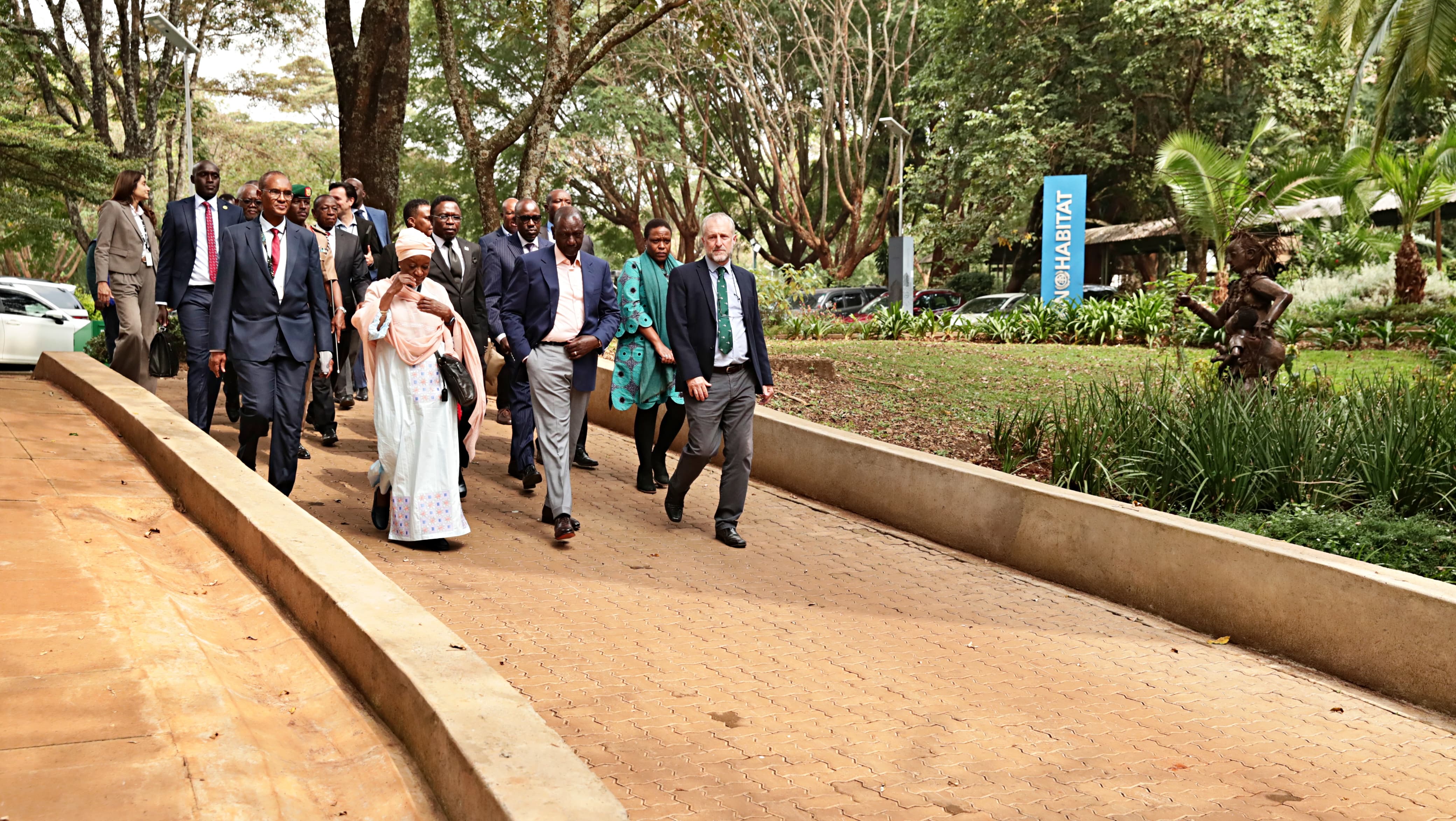 President Ruto inspects ongoing renovations and new office block construction