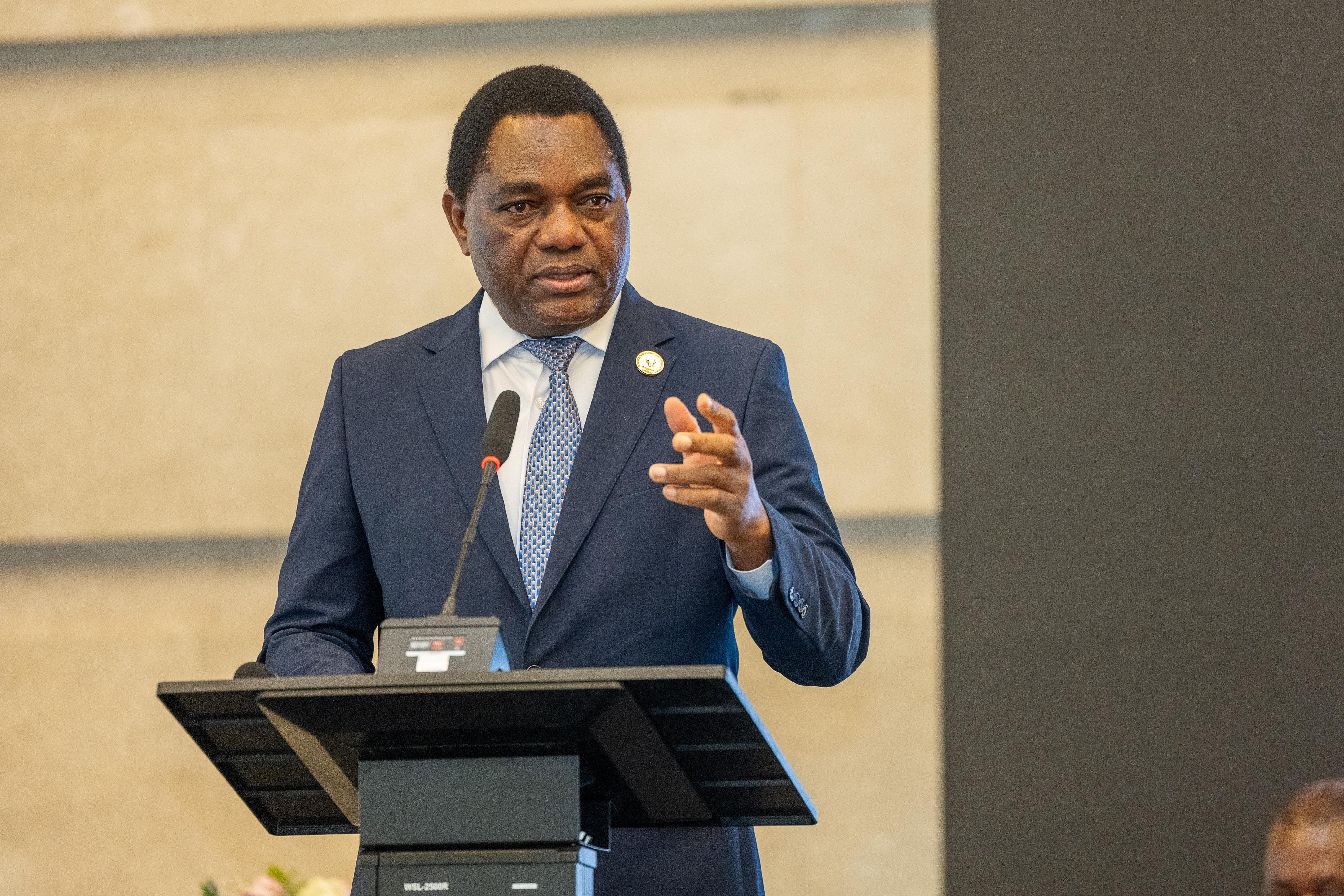 Zambian President at the AU Summit Feb 2025