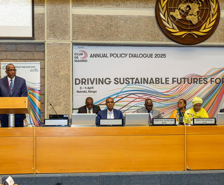 Cabinet Secretary for Health, Mr. Aden Duale speaks at the Nairobi Annual Dialogue Conference