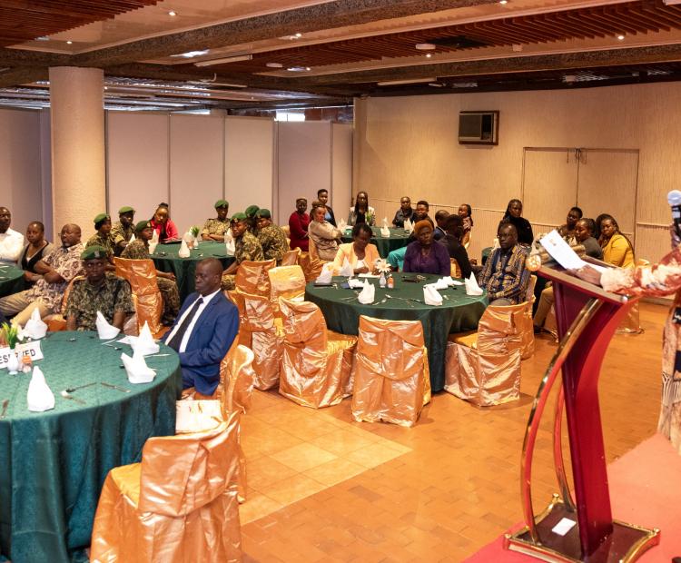 Ag. Director General, Political and Diplomatic Affairs, Amb. Lucy Kiruthu makes her remarks