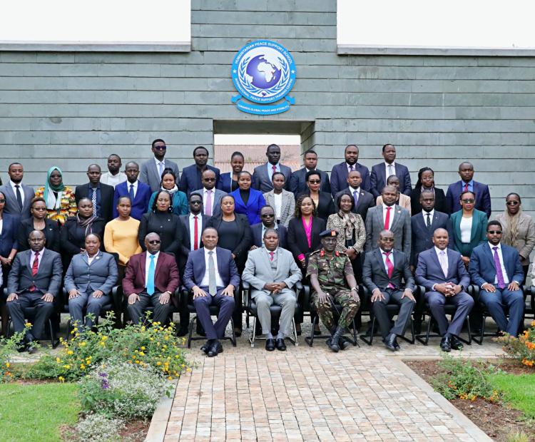 Group photo at the Joint Technical-Level Workshop on International Peacekeeping held in Nairobi. 