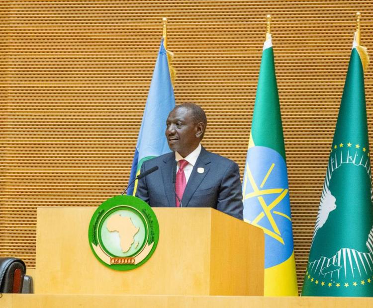 President William Ruto at the 2nd Africa Climate Summit in Addis Ababa, Ethiopia.