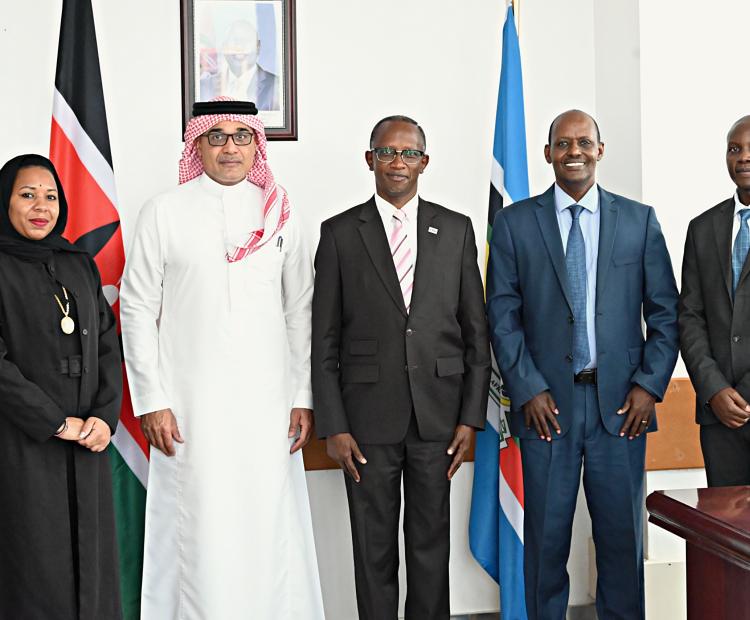 Saudi Arabian Ambassador pays courtesy call on the newly appointed Deputy Director General for Middle East  Affairs, MFDA. 