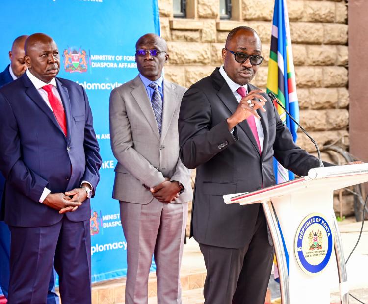 PS Sing’Oei Briefs Media on Kenya’s Participation in UNGA 81